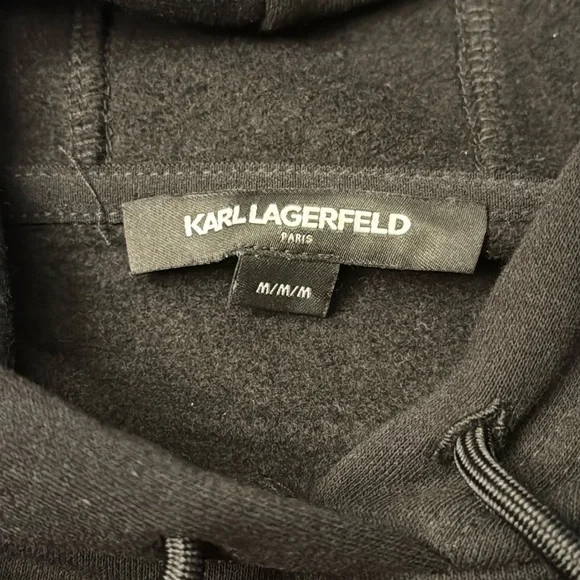 Karl Lagerfeld Paris - NWT Latitude/Longitude Hoodie sweatshirt/Men’s M / Black - Picture 3 of 10